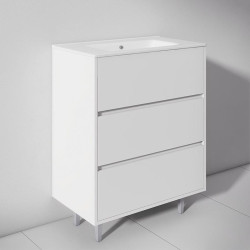 MUEBLE BANO BLANCO SERIE TOSCANA 80X46X85CM BENOTTI