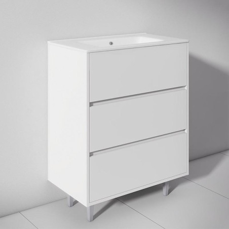 MUEBLE BANO BLANCO SERIE TOSCANA 80X46X85CM BENOTTI