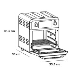 HORNO FREIDORA DE AIRE CALIENTE INOX 145 LITROS 1700W LARRYHOUSE