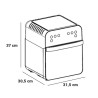 HORNO FREIDORA DE AIRE CALIENTE 12 LITROS 1600W LARRYHOUSE