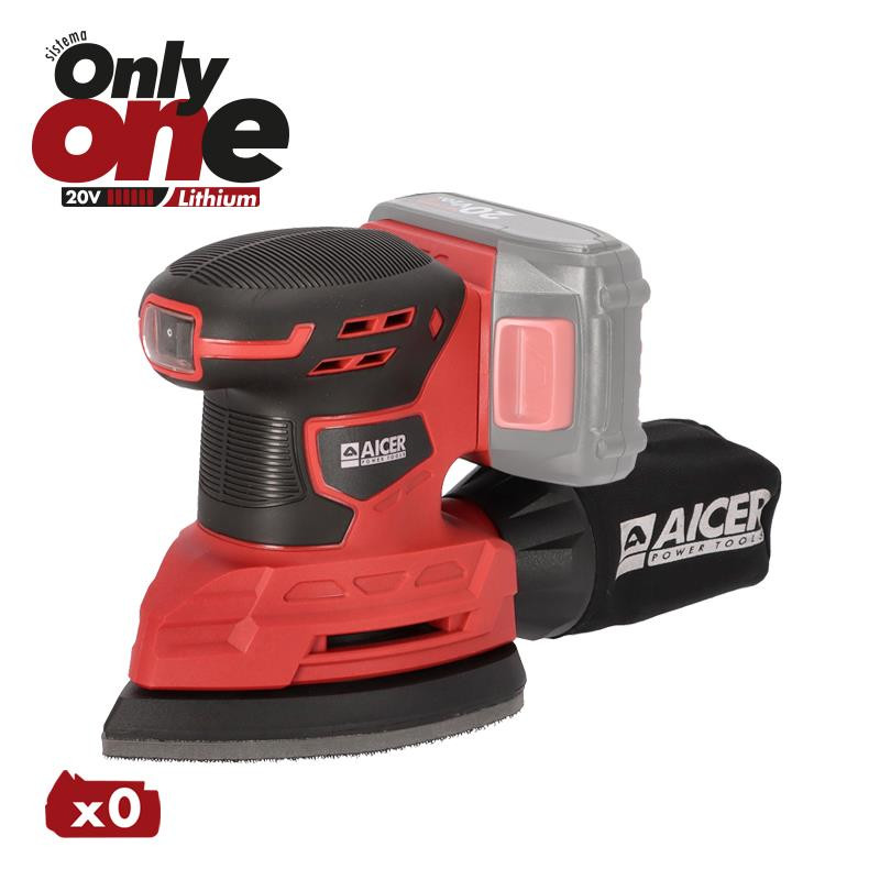 LIJADORA DELTA 20V ONLY ONE AICER SIN BATERIA