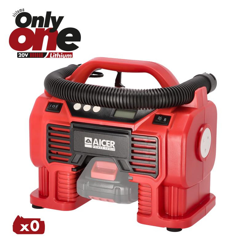 COMPRESOR AIRE 20V ONLY ONE AICER SIN BATERIA