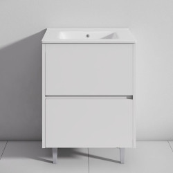 MUEBLE BANO BLANCO SERIE OPORTO 60X46X85CM BENOTTI