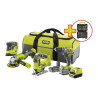 KIT TALADRO AMOLADORA SIERRA LIJADORA ONE RYOBI 1x20Ah1x50AHCARGADOR