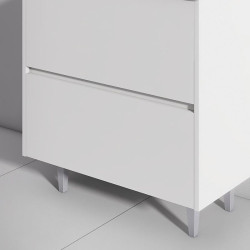 MUEBLE BANO BLANCO SERIE OPORTO 80X46X85CM BENOTTI