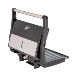 SANDWICHERA INOX 1000W PLACAS GRILL A LA PIEDRA LARRYHOUSE