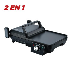 PLANCHA DE ASAR Y SANDWICHERA 2000W PLACAS 2 EN 1 LARRYHOUSE