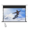 PANTALLA PROYECCION MOTORIZADA TENSADA POR LENGUETA 240X135 CM VOLTEN