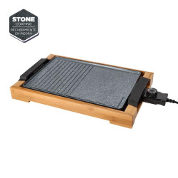 PLANCHA DE ASAR BAMBOO 2000W PLACA MIXTA A LA PIEDRA LARRYHOUSE