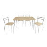 SET MESA COMEDOR Y 4 SILLAS SERIE MICHIGAN MOMI