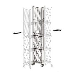 ESTANTERIA MOVIL PLEGABLE 71X34X1263 CM LARRYHOUSE