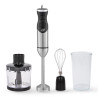 BATIDORA DE MANO INOX 1500W CUCHILLA TITANIO C ACCESORIOS LARRYHOUSE