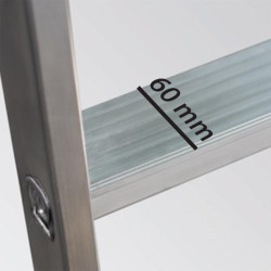ESCALERA ALUMINIO PLEGABLE GUARDACUERPOS CON PLATAFORMA AIRMEC 3 PELDANOS