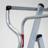 ESCALERA ALUMINIO PLEGABLE GUARDACUERPOS CON PLATAFORMA AIRMEC 46