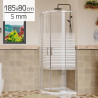 MAMPARA DUCHA ANGULAR RAYADA BENOTTI 185X80CM 5MM