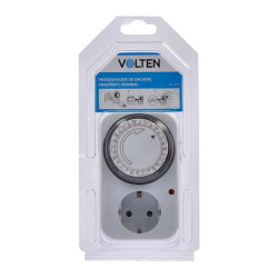 PROGRAMADOR DE ENCHUFE ANALOGICO DE ENCENDIDO Y APAGADO SEMANAL VOLTEN