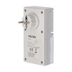 PROGRAMADOR DE ENCHUFE ANALOGICO DE ENCENDIDO Y APAGADO 24H EXTERIOR VOLTEN