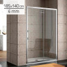 MAMPARA DUCHA FRONTAL BENOTTI 185X140CM 6MM