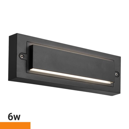 APLIQUE LED RECTANGULAR SERIE ONIX 6W LUZ FRIA AIRMEC