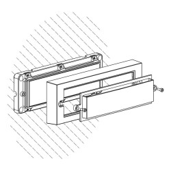 APLIQUE LED RECTANGULAR SERIE ONIX 6W LUZ FRIA AIRMEC