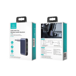 RECEPTOR DE AUDIO INALAMBRICO MINI PARA EL COCHE 35 MM GRIS USAMS