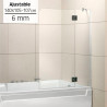 MAMPARA BANERA PANEL FIJA 1 HOJA BENOTTI 140X105 107CM 6MM