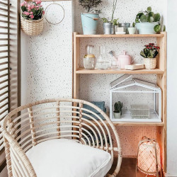 LIBRERIA DE 4 BALDAS DE 80CM DE PINO MACIZO