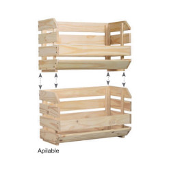 CAJA APILABLE EVOLUTION 60X285X353CM PINO MACIZO