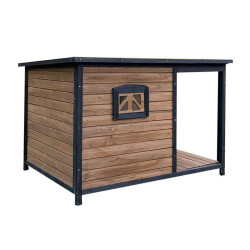 CASETA PERRO MADERA 120X80X82CM DONNA GARDEN