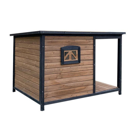 CASETA PERRO MADERA 120X80X82CM DONNA GARDEN
