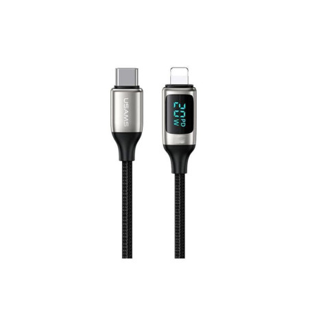 CABLE DE DATOS DIGITAL 12M TIPO C PLATA USAMS