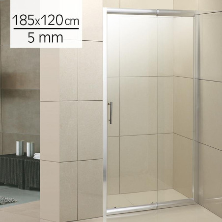 MAMPARA DUCHA FRONTAL BENOTTI 185X120CM 5MM