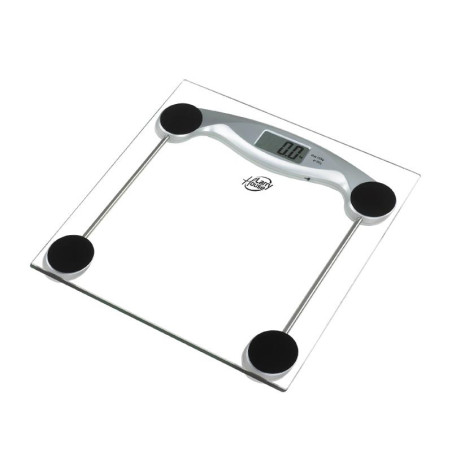 BASCULA DE BANO DIGITAL 150 KG VIDRIO TEMPLADO TRANSPARENTE LARRYHOUSE