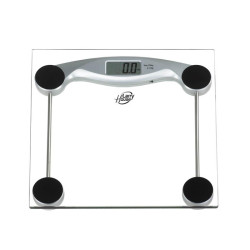 BASCULA DE BANO DIGITAL 150 KG VIDRIO TEMPLADO TRANSPARENTE LARRYHOUSE