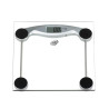 BASCULA DE BANO DIGITAL 150 KG VIDRIO TEMPLADO TRANSPARENTE LARRYHOUSE