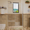 MAMPARA DUCHA FRONTAL AJUSTABLE BENOTTI 185X105 120CM 6MM