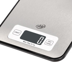 BASCULA DE COCINA DIGITAL 5 KG ULTRAFINA ACERO INOXIDABLE LARRYHOUSE