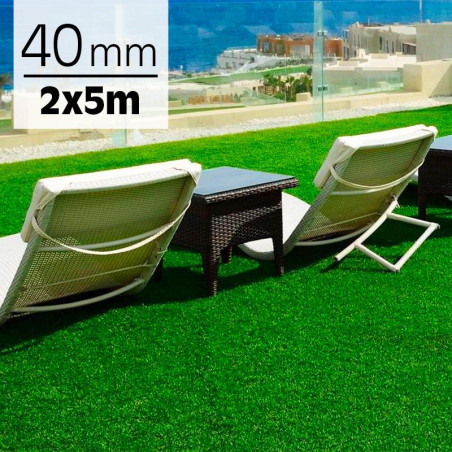 CESPED ARTIFICIAL SERIE GREEN DONNA GARDEN 40MM 2X5MTS