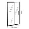 MAMPARA DUCHA FRONTAL AJUSTABLE BENOTTI 185X145 160CM 6MM
