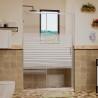 MAMPARA DUCHA FRONTAL AJUSTABLE BENOTTI 185X105 120CM 6MM