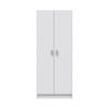 ARMARIO MULTIUSOS ESCOBERO 2P 180X73X37CM BLANCO MOMI