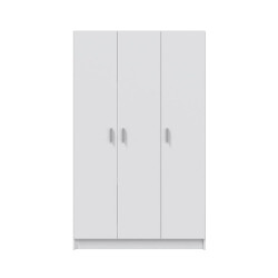 ARMARIO MULTIUSOS ESCOBERO 3P 180X109X37CM BLANCO MOMI