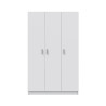 ARMARIO MULTIUSOS ESCOBERO 3P 180X109X37CM BLANCO MOMI