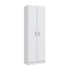 ARMARIO MULTIUSOS CON ESTANTES 2P 180X59X37CM BLANCO MOMI