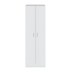 ARMARIO MULTIUSOS CON ESTANTES 2P 180X59X37CM BLANCO MOMI