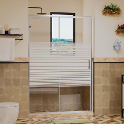 MAMPARA DUCHA FRONTAL AJUSTABLE BENOTTI 185X145 160CM 6MM