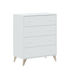 COMODA 4 CAJONES 95X77X40CM BLANCO ARTIK MOMI
