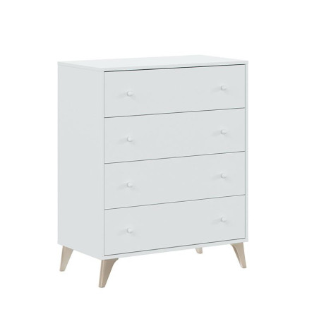 COMODA 4 CAJONES 95X77X40CM BLANCO ARTIK MOMI