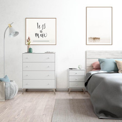 COMODA 4 CAJONES 95X77X40CM BLANCO ARTIK MOMI