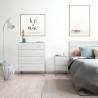 COMODA 4 CAJONES 95X77X40CM BLANCO ARTIK MOMI